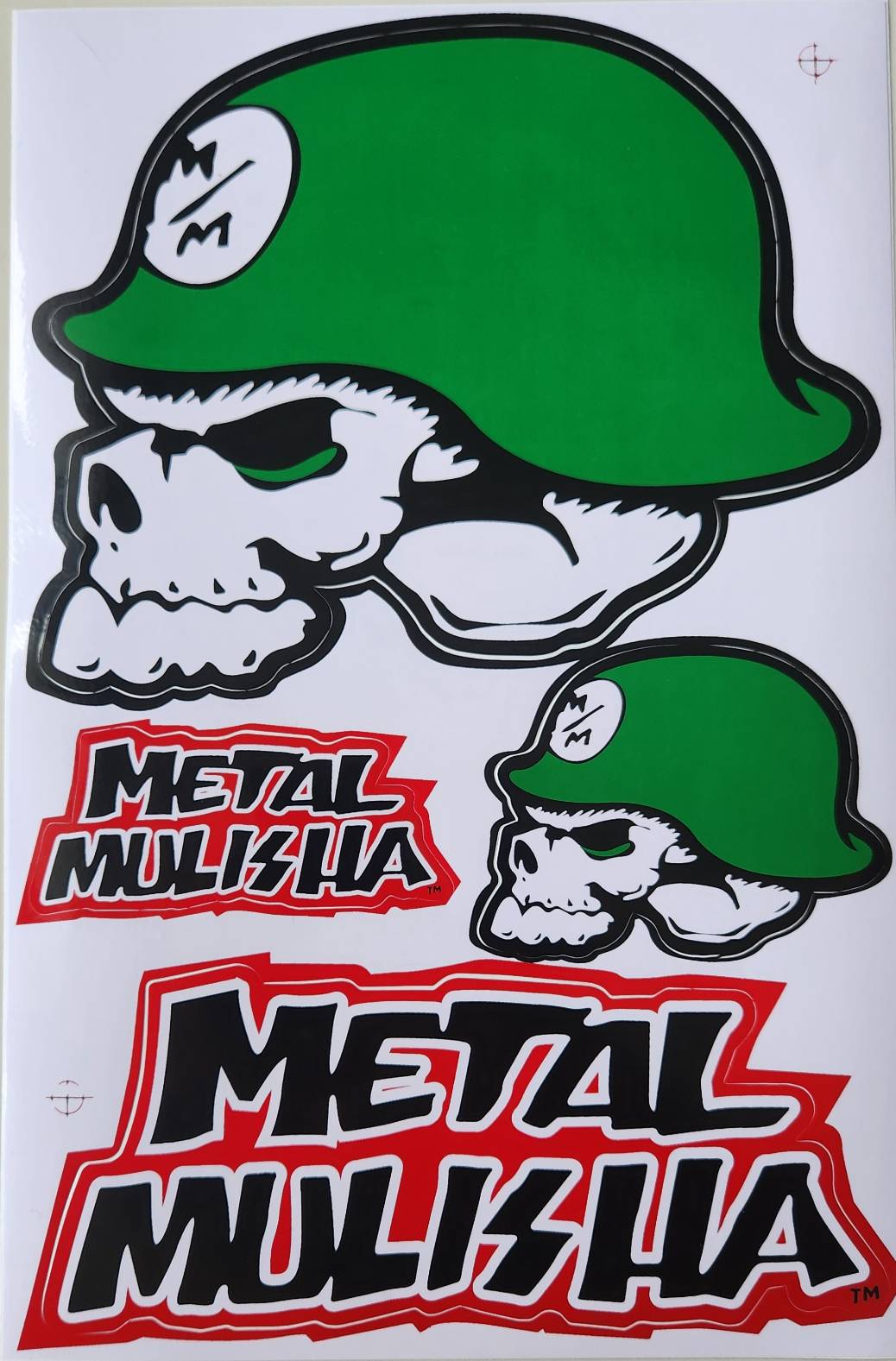Metal Mulisha Skull Soldier Sticker Sheet | Motocross Biker Decal