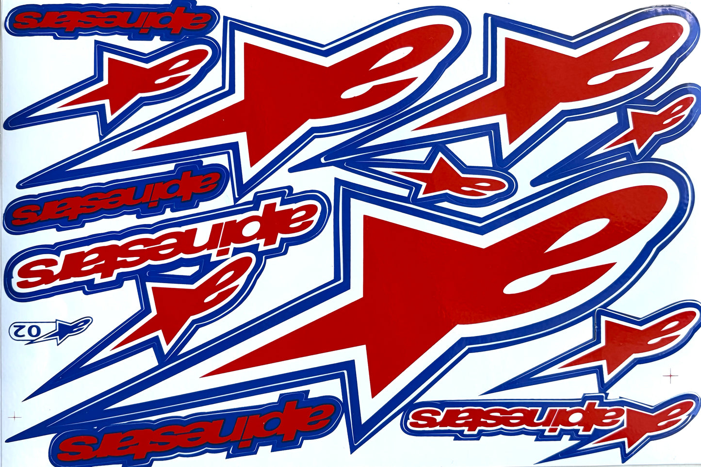 Alpinestars Star Logo Sticker Sheet | Motocross Decal ALPINESTARS.02