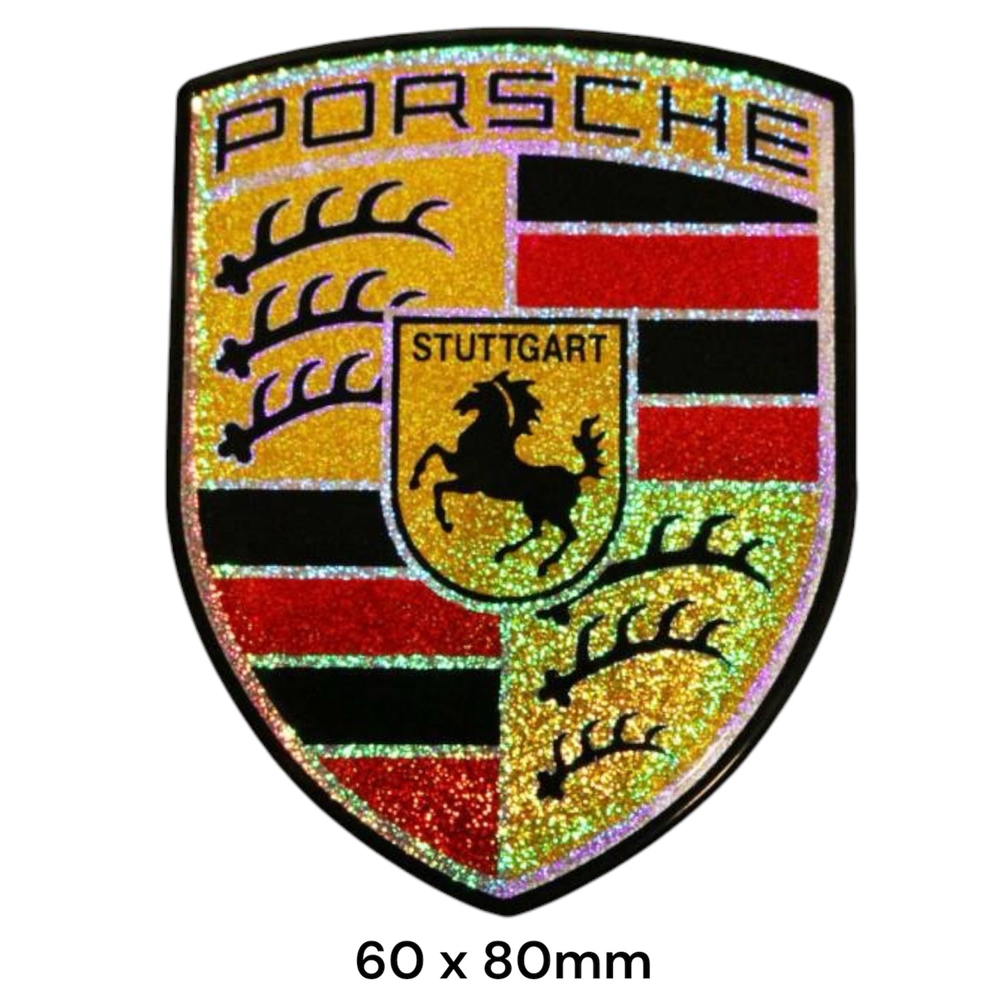 Porsche 3D Glitter Sticker | BIG | Premium Sticker