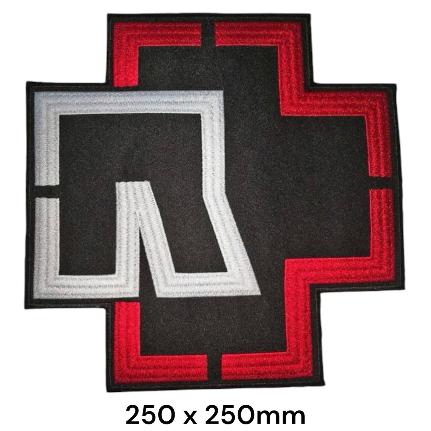 Rammstein Patch Big | 25cm | Embroidered Rock Band Iron-On Patch