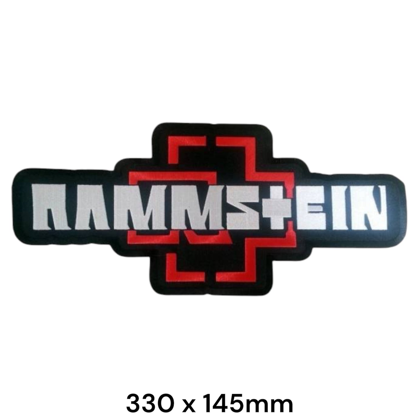 Rammstein Patch Big 33cm | Embroidered Rock Band Iron-On Patch