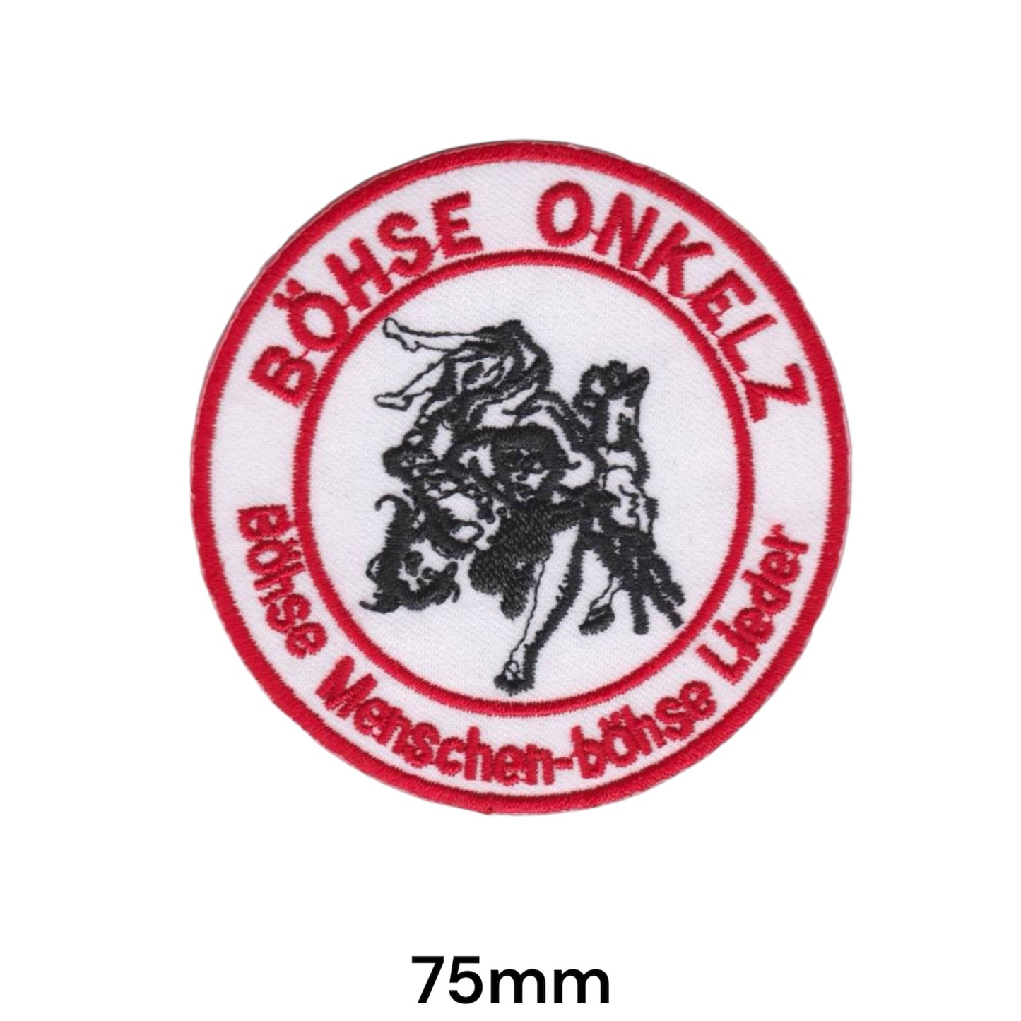 Böhse Onkelz Böhse Menschen Böhse Lieder Patch Small | Embroidered Iron-On