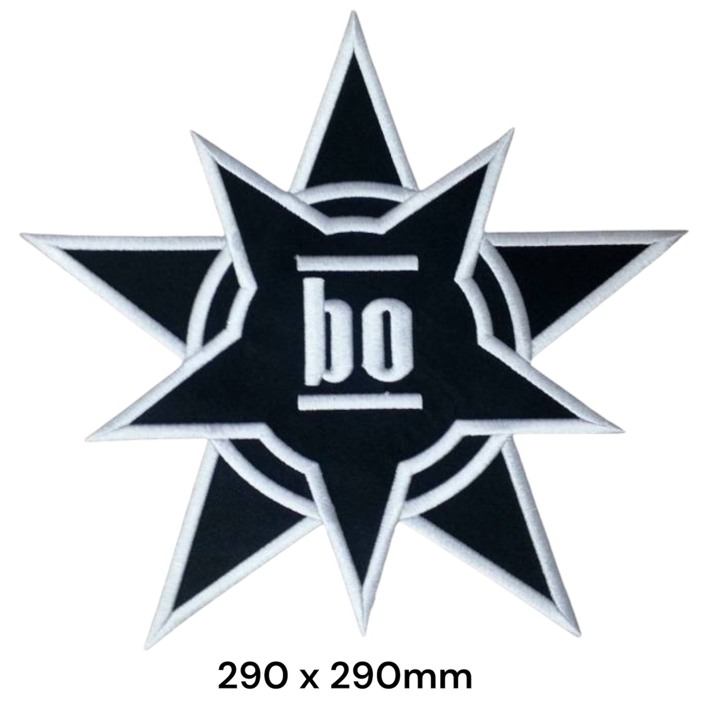 Böhse Onkelz BO Stern Patch Big | Embroidered Rock Band Iron-On Patch