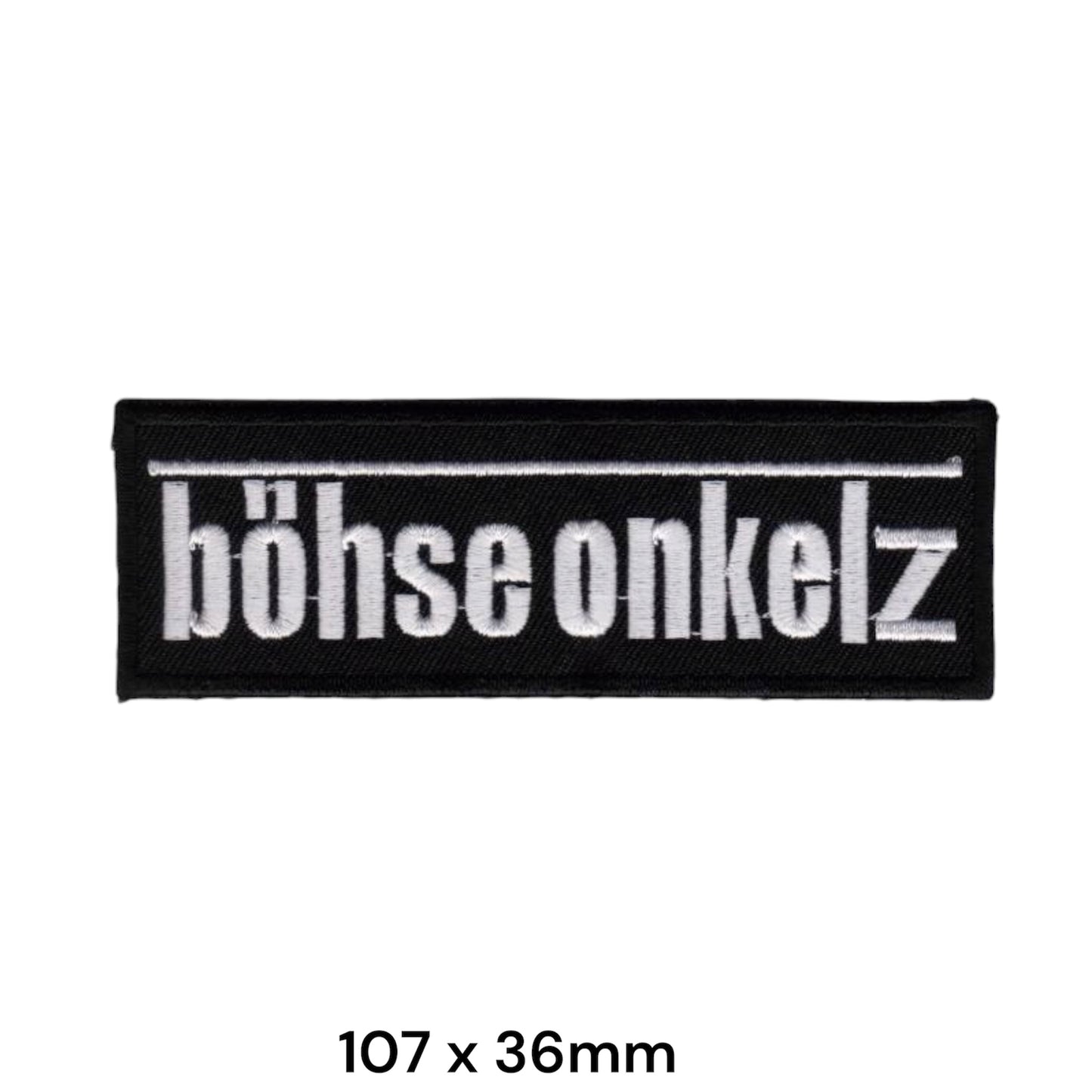 Böhse Onkelz Patch Silver | Embroidered Rock Band Iron-On Patch