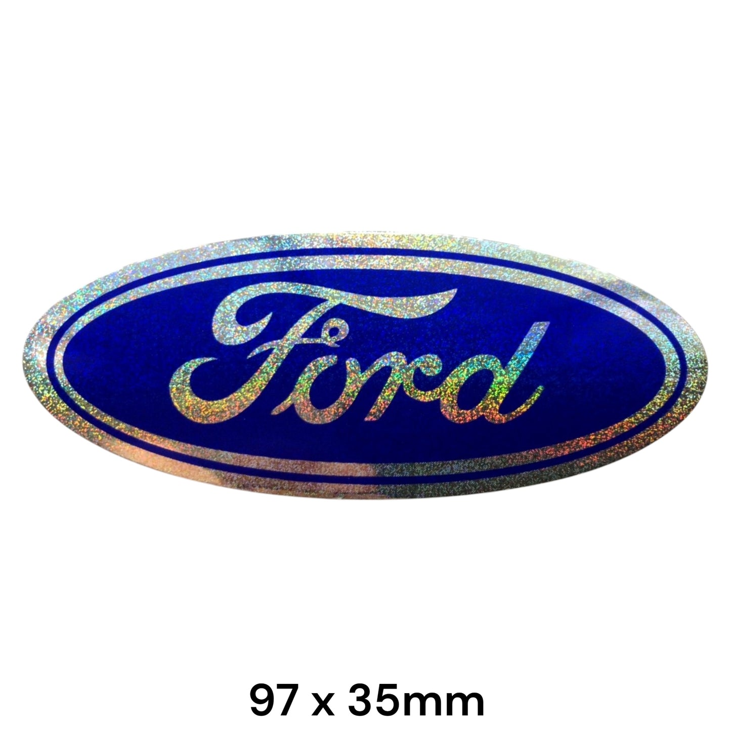 Ford Oval Sticker Holographic | Car Logo Decal