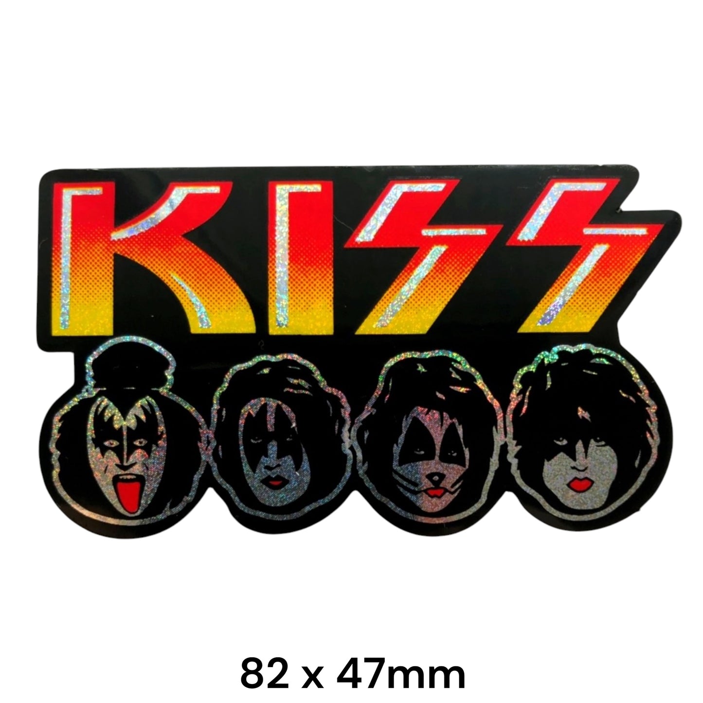 KISS Band Sticker Holographic | Rock Band Logo Decal