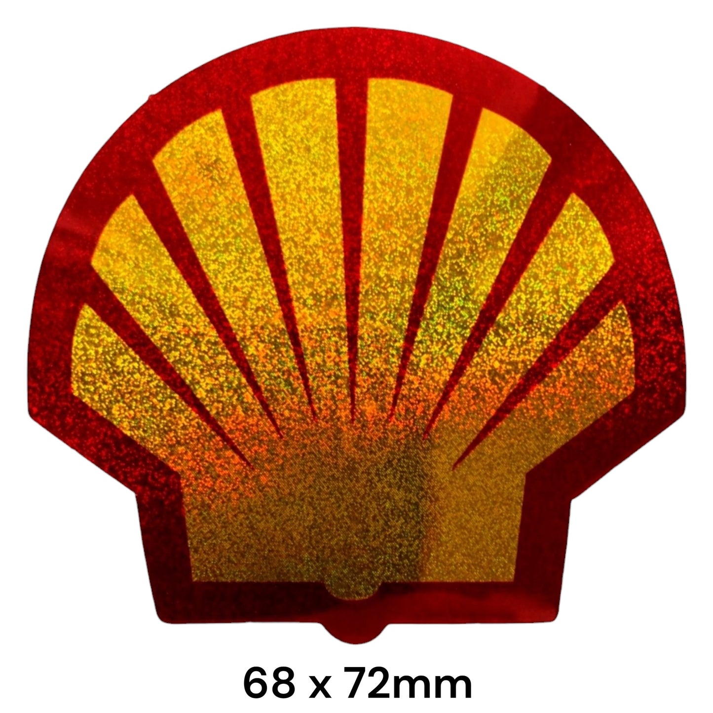 Shell Logo Glitter Sticker Holographic | Oil Brand Car Motorcycle Decal