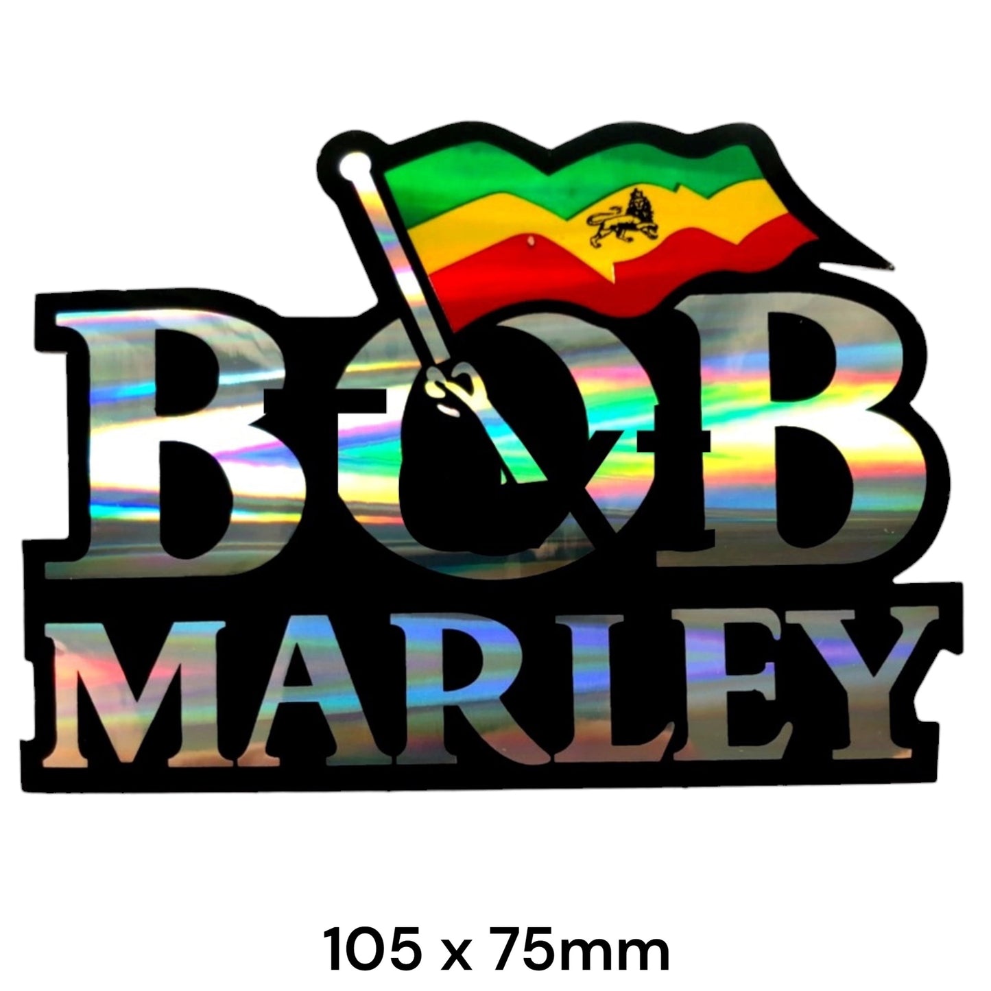 Bob Marley Sticker Holographic | Reggae Music Legend Decal