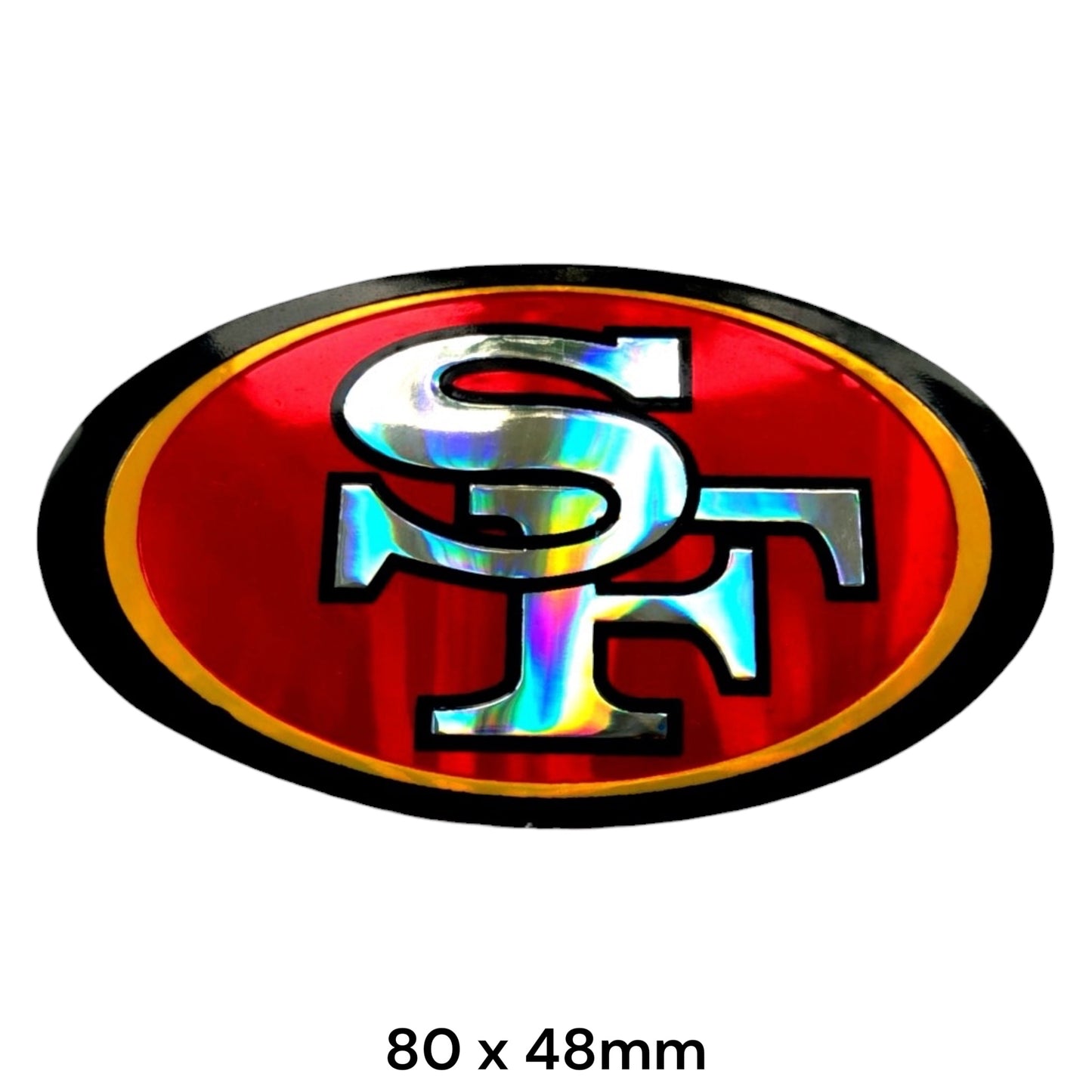 San Francisco 49ers Sticker Holographic | NFL Football Team Logo Decal