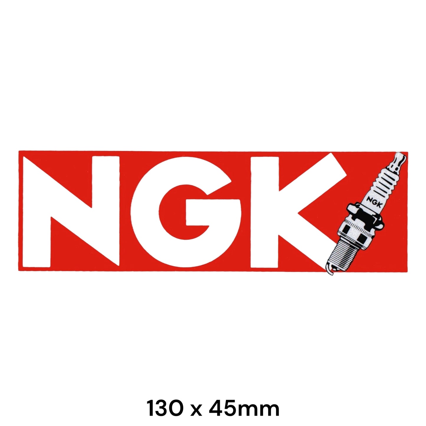 NGK Spark Plug Sticker 2-Pack | Car Motorcycle Racing Decal