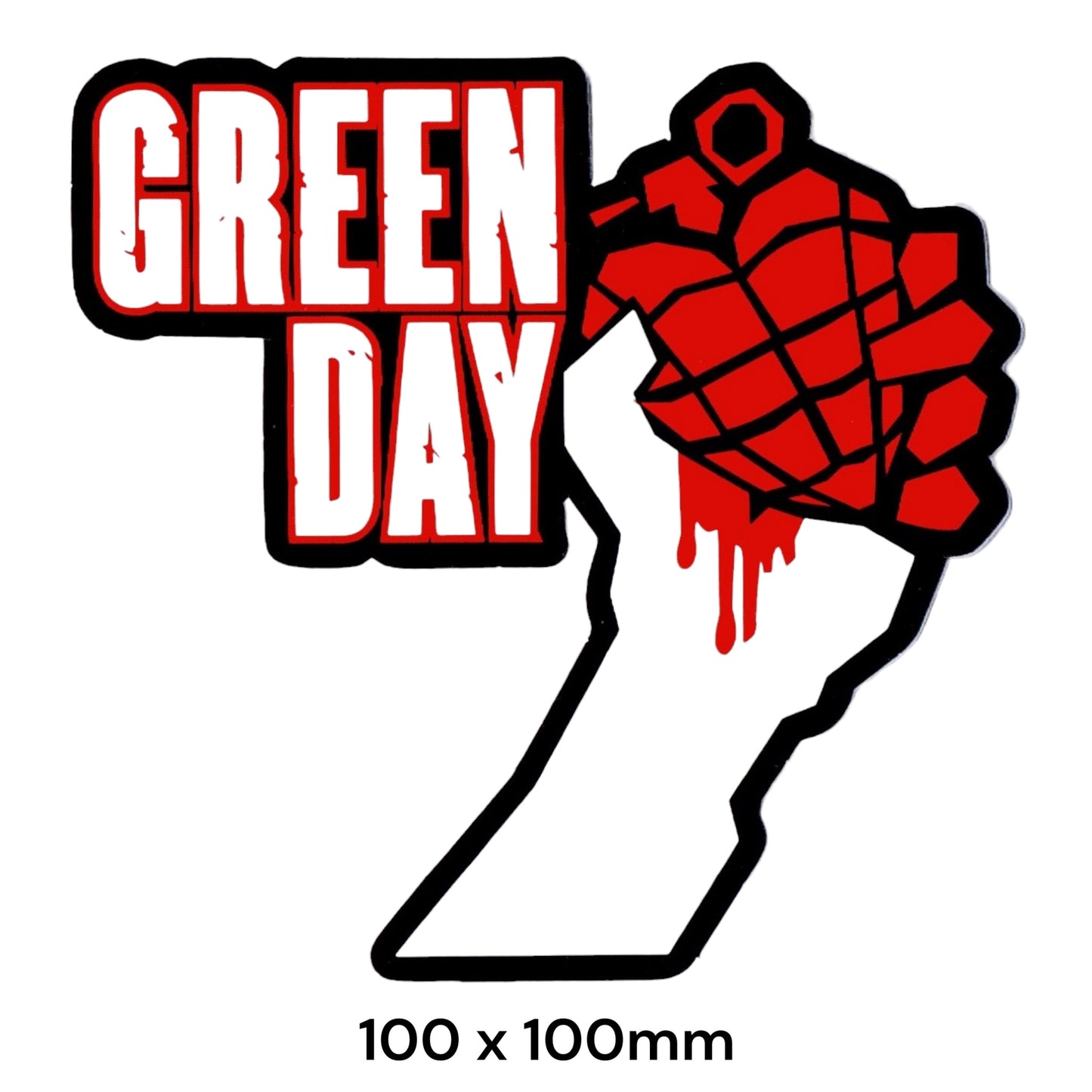 Green Day American Idiot Grenade Sticker 2-Pack | Rock Band Music Decal