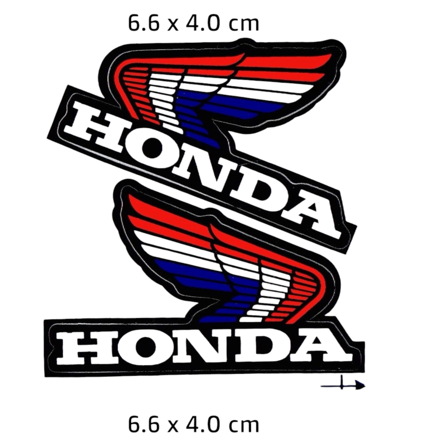 Honda Wings Logo Sticker 2-Pack | Motorcycle Classic Retro Decal