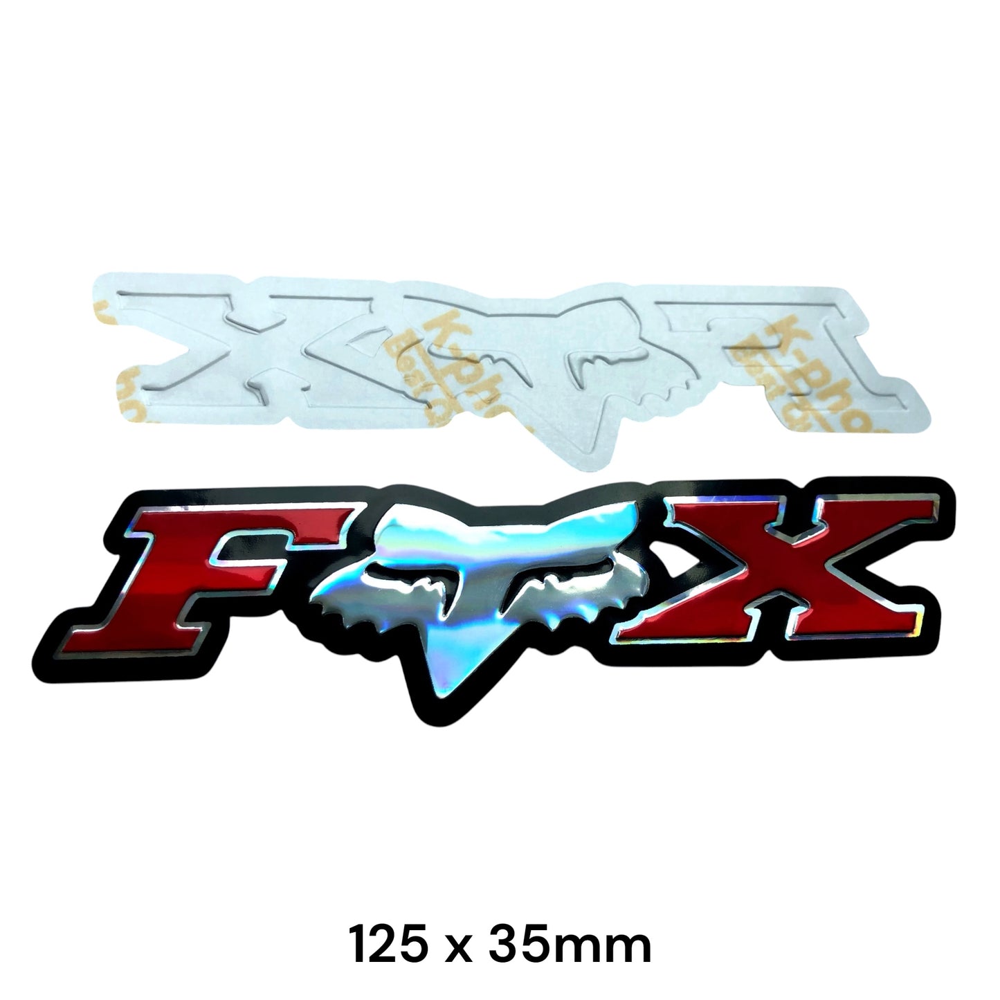 Fox Racing 3D Dome Sticker | Motocross Motorcycle Car Decal