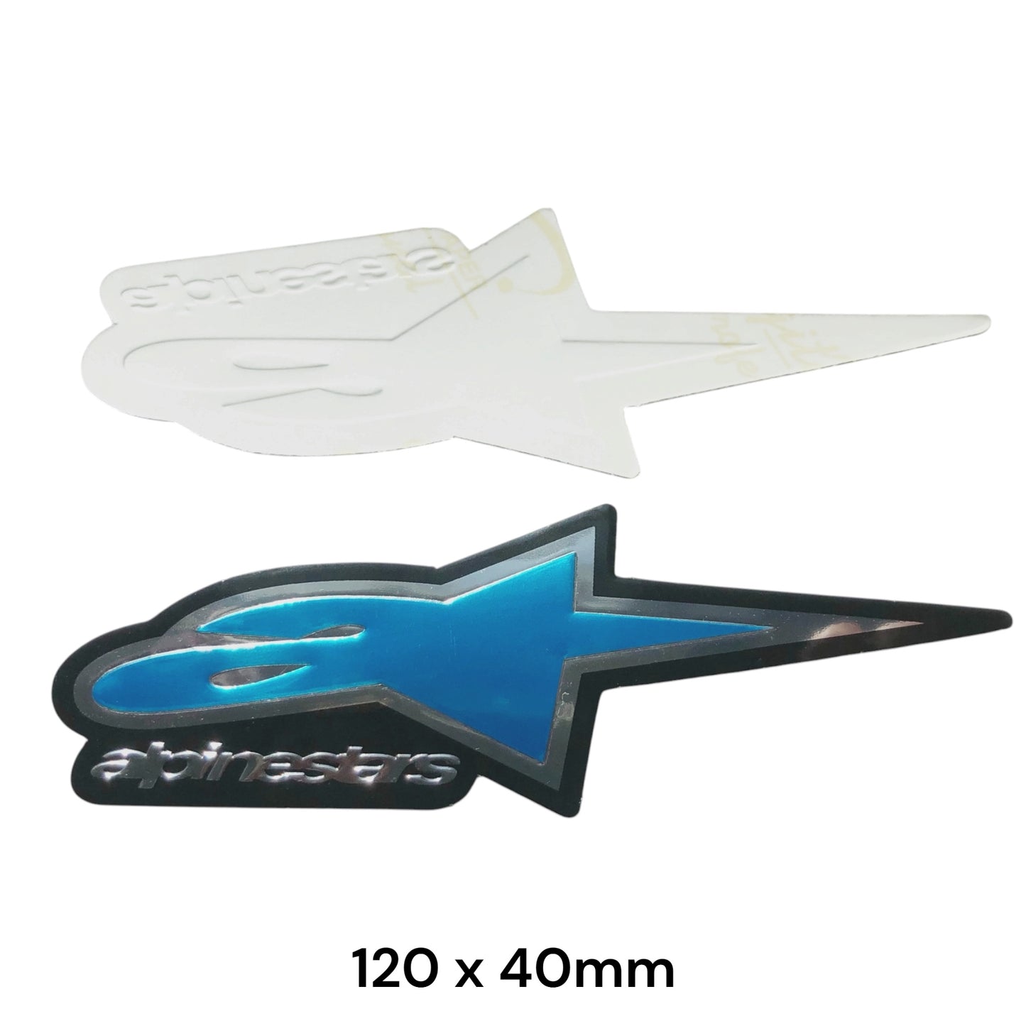 Alpinestars Atech 3D Dome Sticker Blue | Motorcycle Car Decal