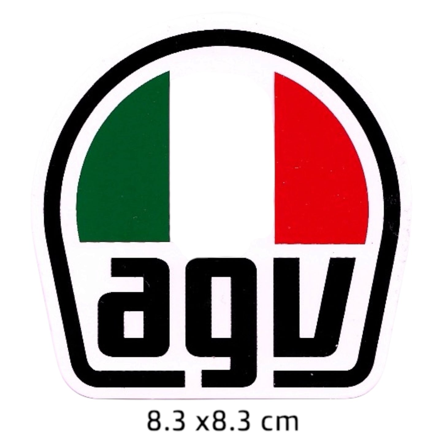 AGV Helmet Italy Flag Sticker | Motorcycle Helmet Car Decal