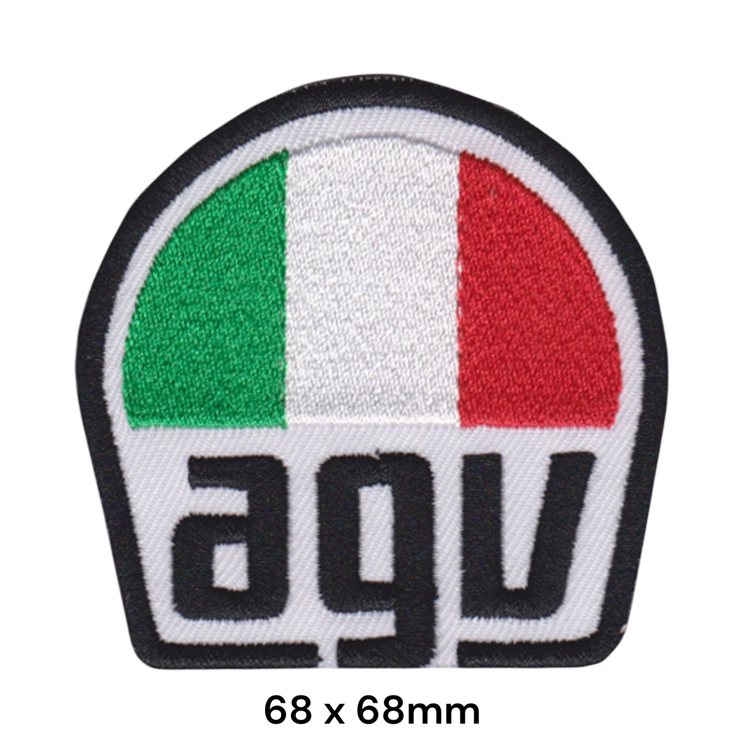 AGV Helmet Italian Flag Embroidered Patch 68x68mm