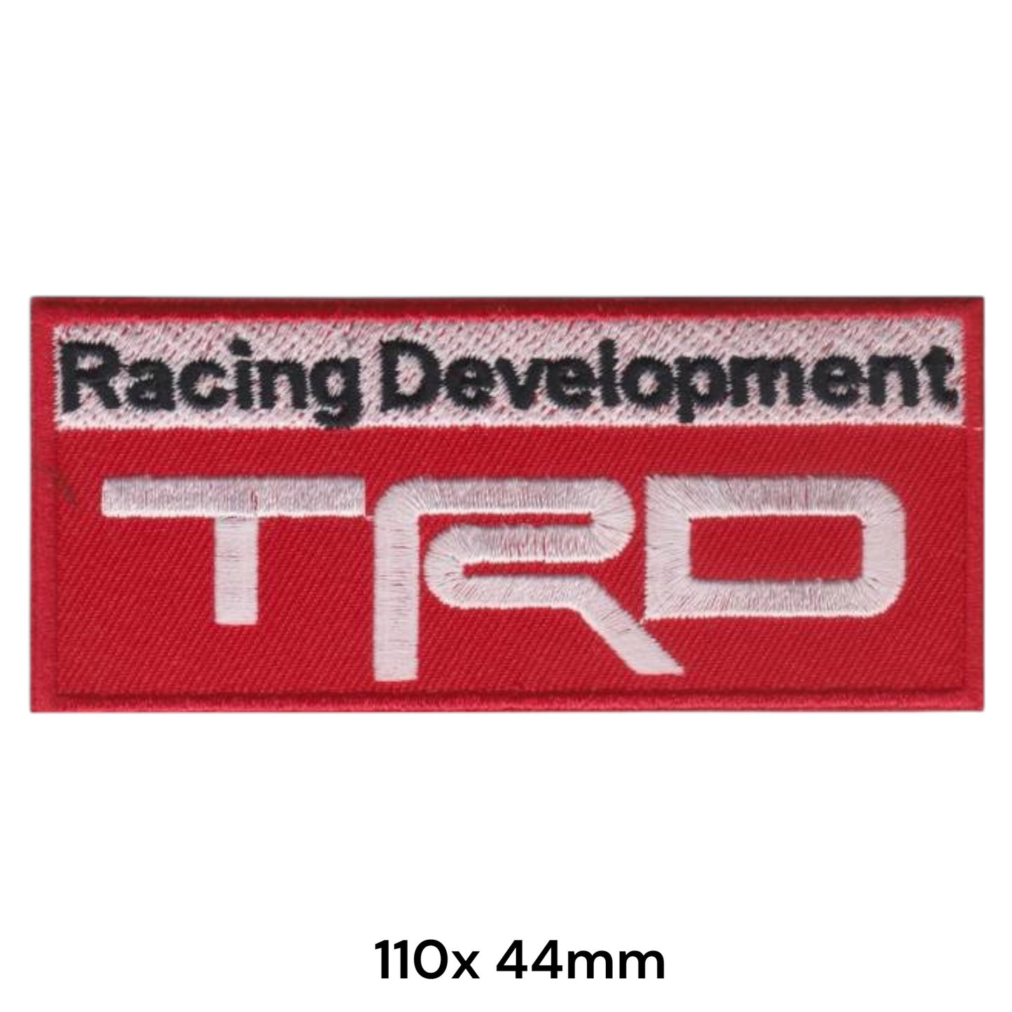 TRD Racing Development Red Embroidered Patch Iron-On Sew-On Toyota Motorsport Jacket Badge