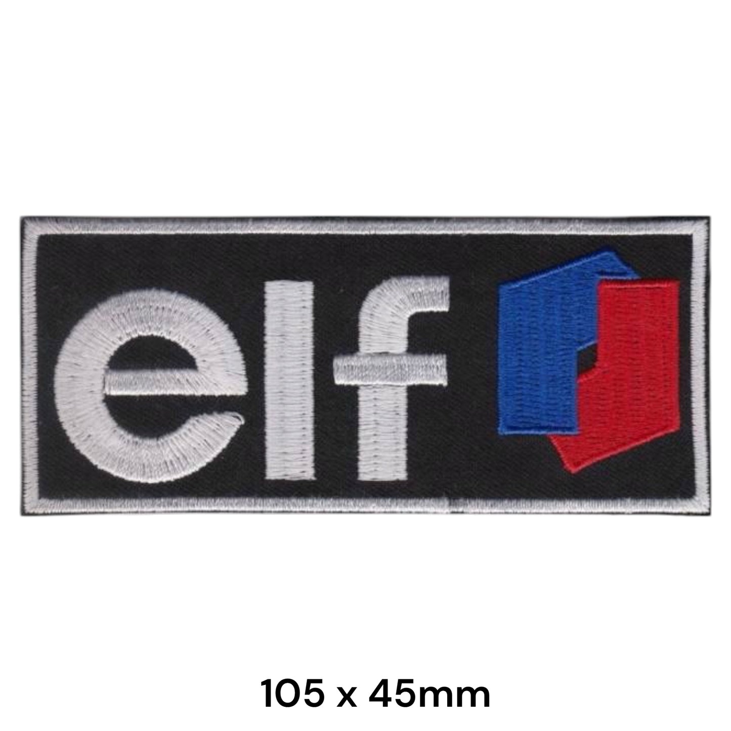 Elf Oil Embroidered Patch Iron-On Sew-On Vintage Petrol Racing Formula 1 Classic Jacket Badge