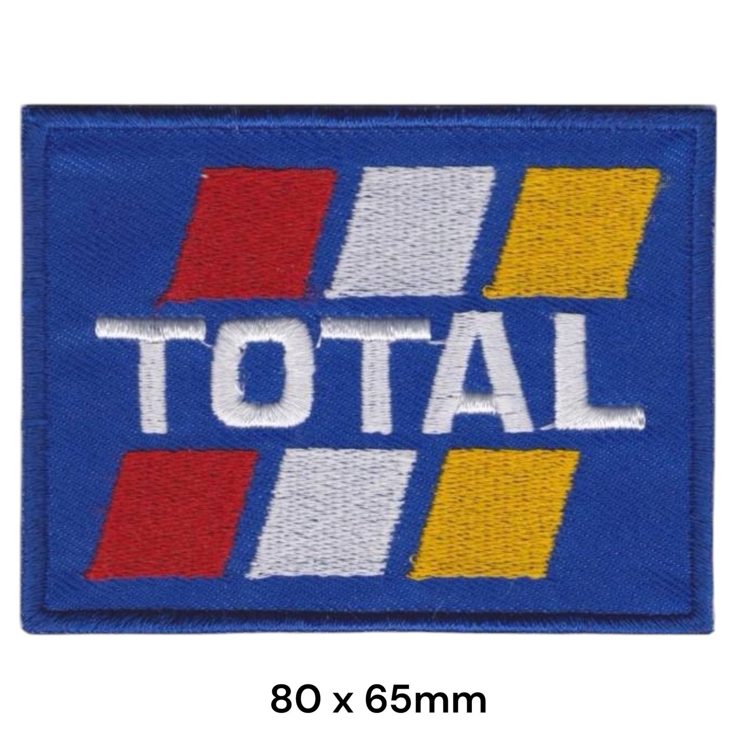 Total Oil Embroidered Patch Iron-On Sew-On Vintage Petrol Racing Formula 1 Classic Jacket Badge