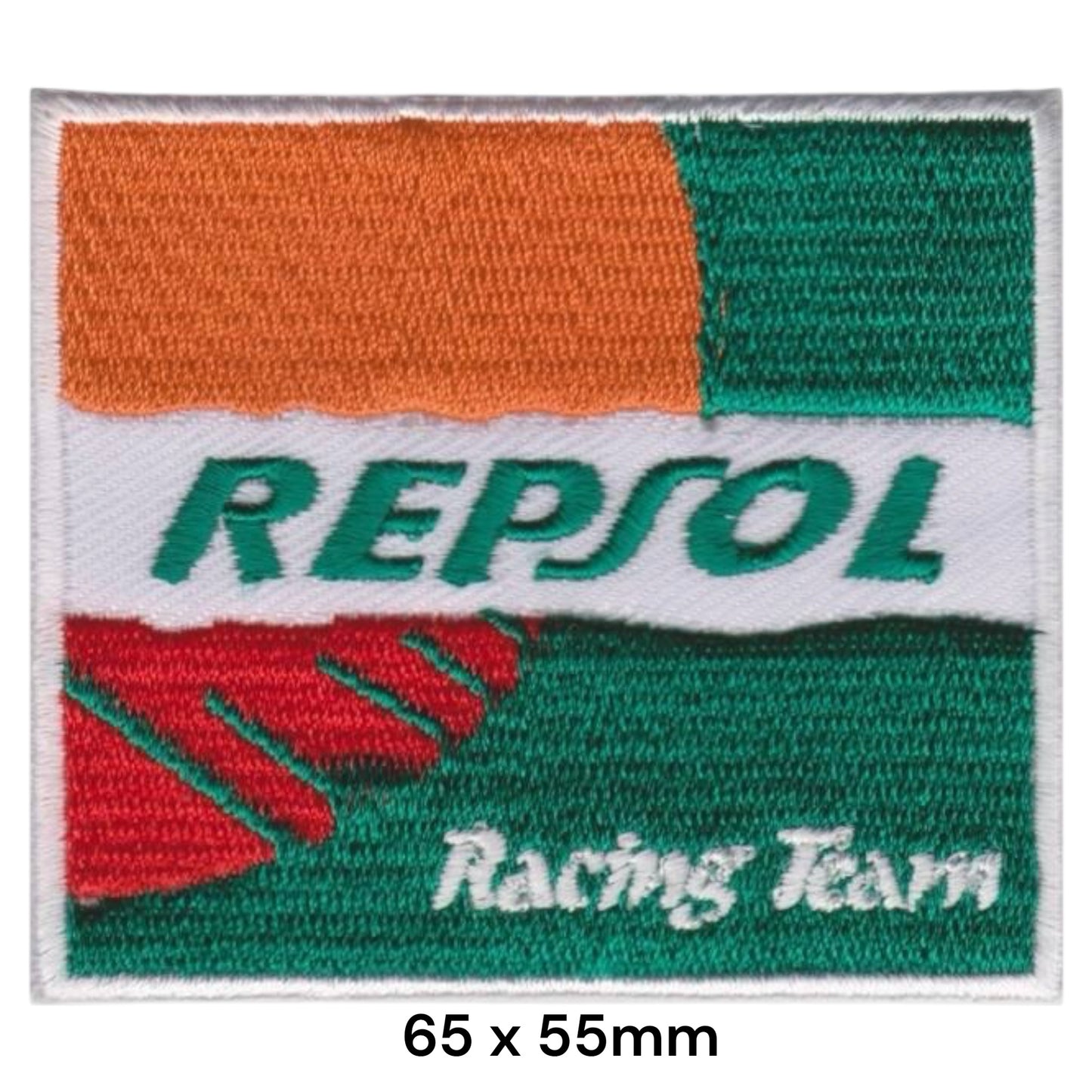 Repsol Racing Team Square Embroidered Patch Iron-On Sew-On MotoGP Motorcycle Biker Classic Jacket Badge