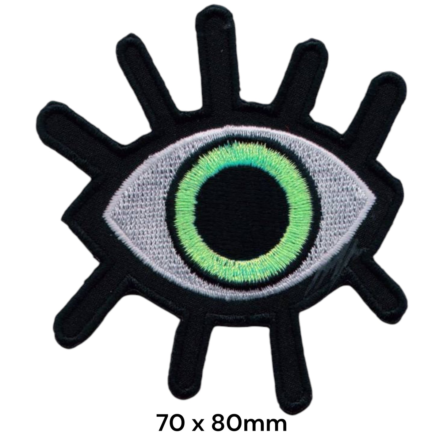 Evil Eye Embroidered Patch Iron-On Sew-On Mystical Streetwear Boho Fashion Classic Jacket Badge