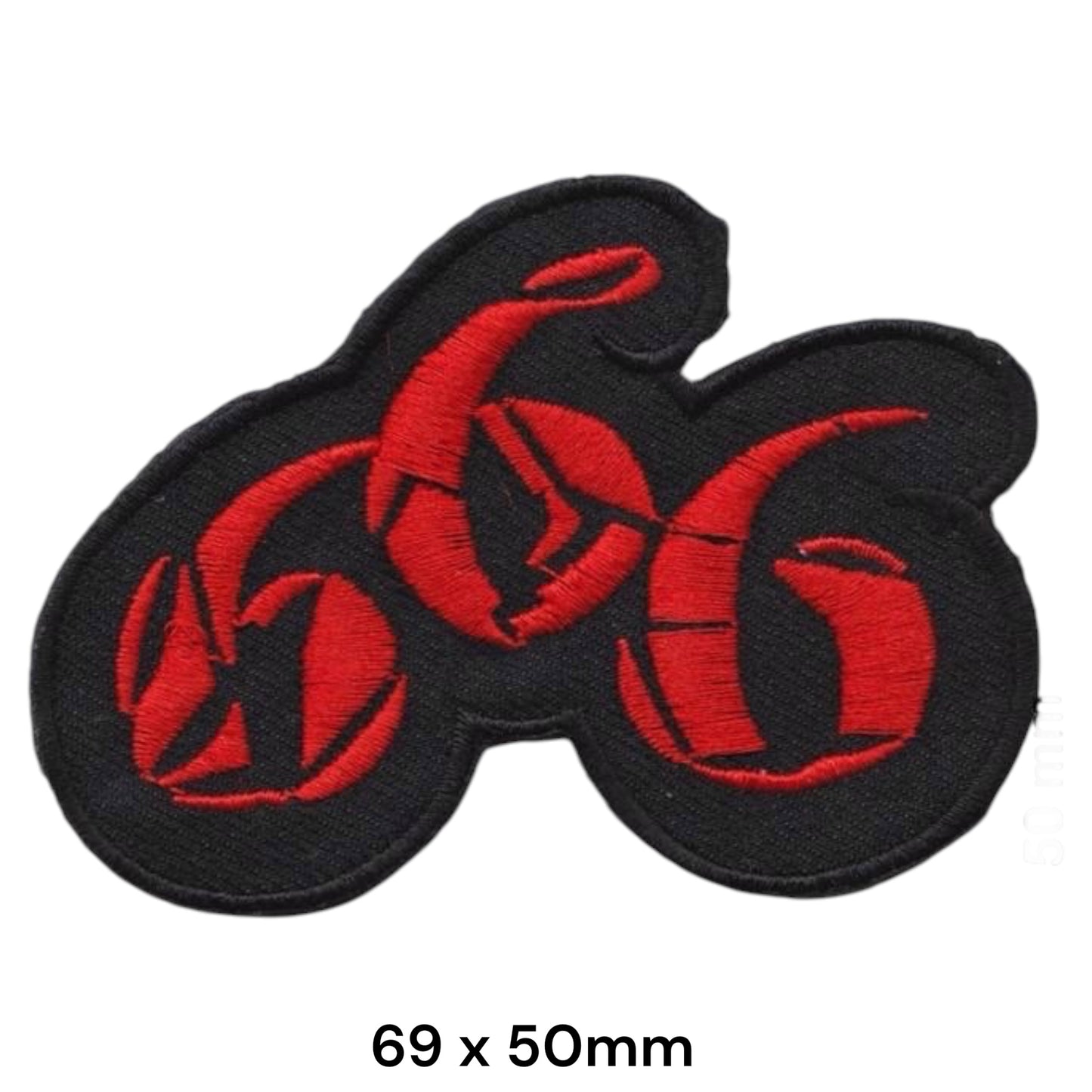 666 Scorpion Motorcycle Embroidered Patch Iron-On Sew-On Gothic Devil 666 Biker Punk Tattoo Jacket Badge