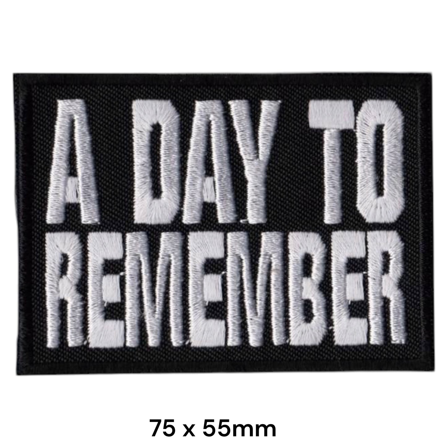 A Day To Remember Embroidered Patch Iron-On Sew-On Band Badge