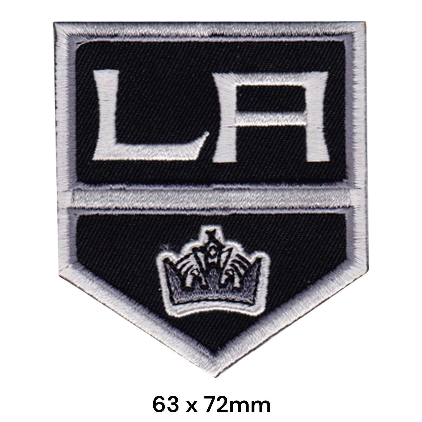 LA Crown Shield Embroidered Patch Iron-On Sew-On Hockey Sports Badge