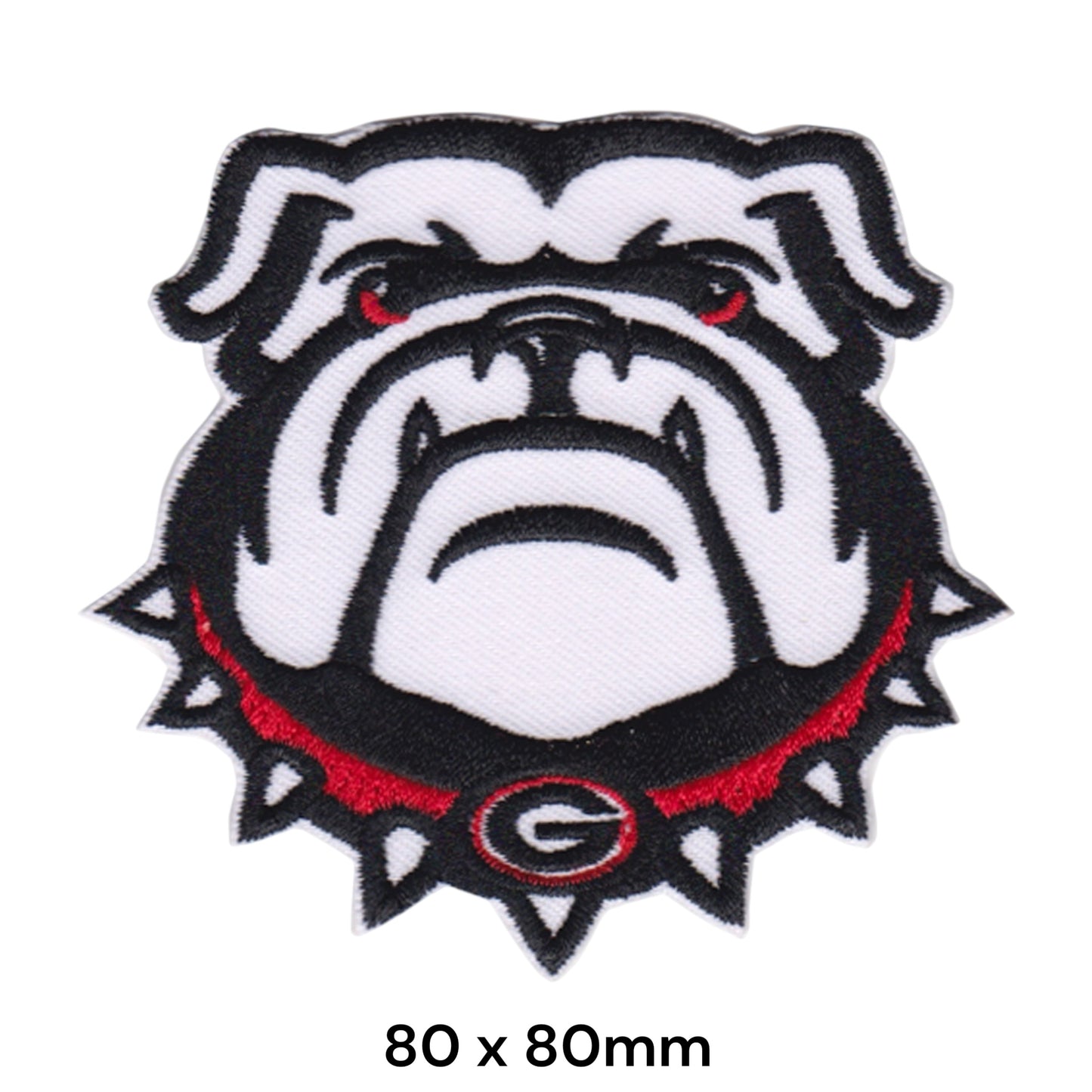 Georgia Bulldogs Mascot Embroidered Patch Iron-On Sew-On College Football Badge