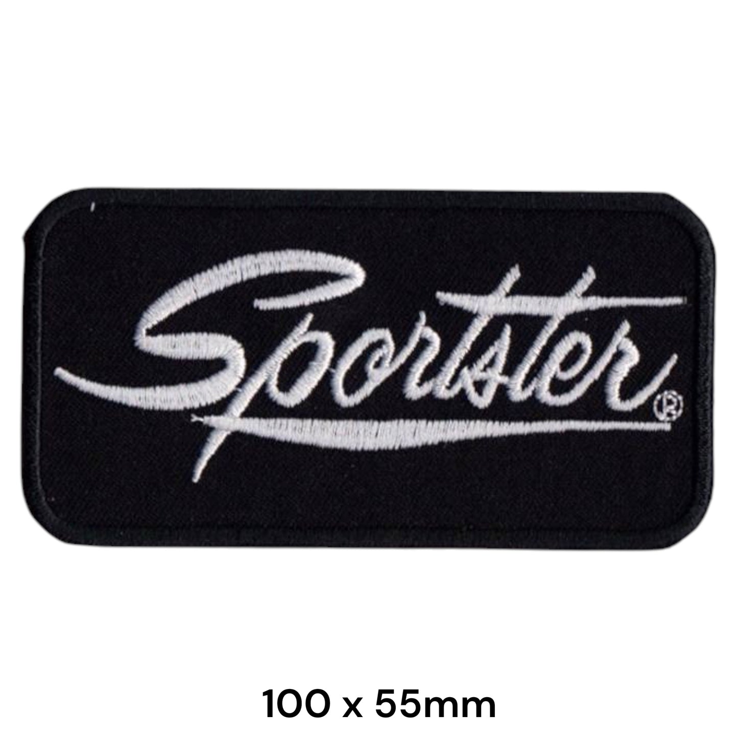 Harley-Davidson Sportster Script Embroidered Patch Iron-On Sew-On Biker Badge