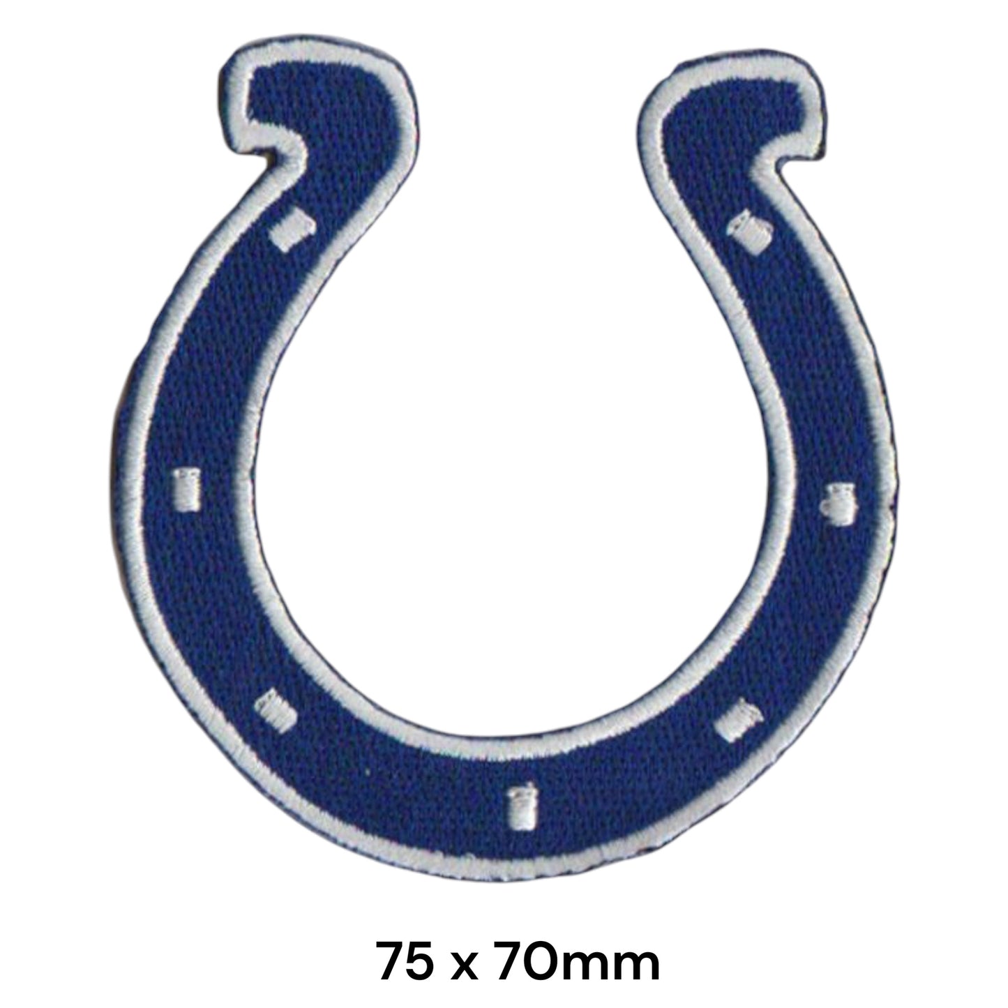 Indianapolis Colts Horseshoe Embroidered Patch Iron-On Sew-On NFL Football Badge