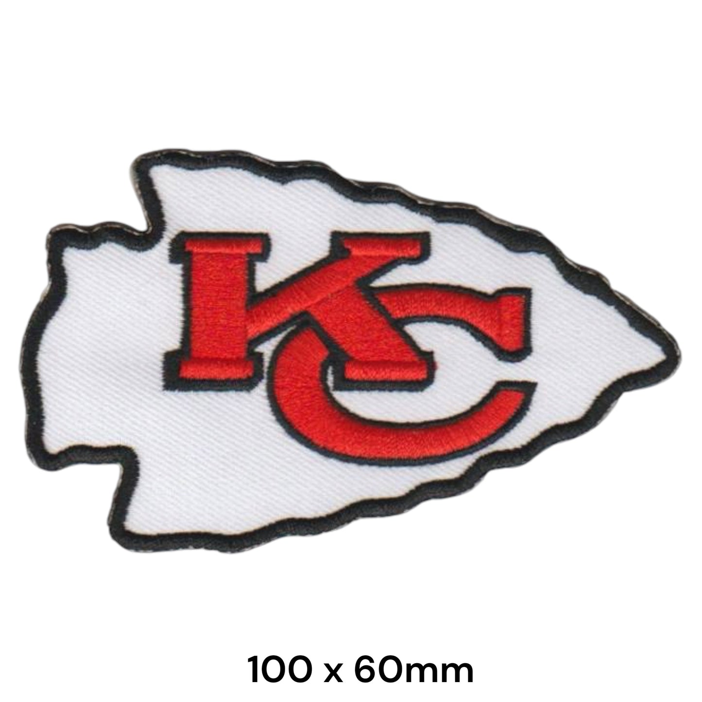 Kansas City Chiefs Arrowhead Embroidered Patch Iron-On Sew-On NFL Football Badge