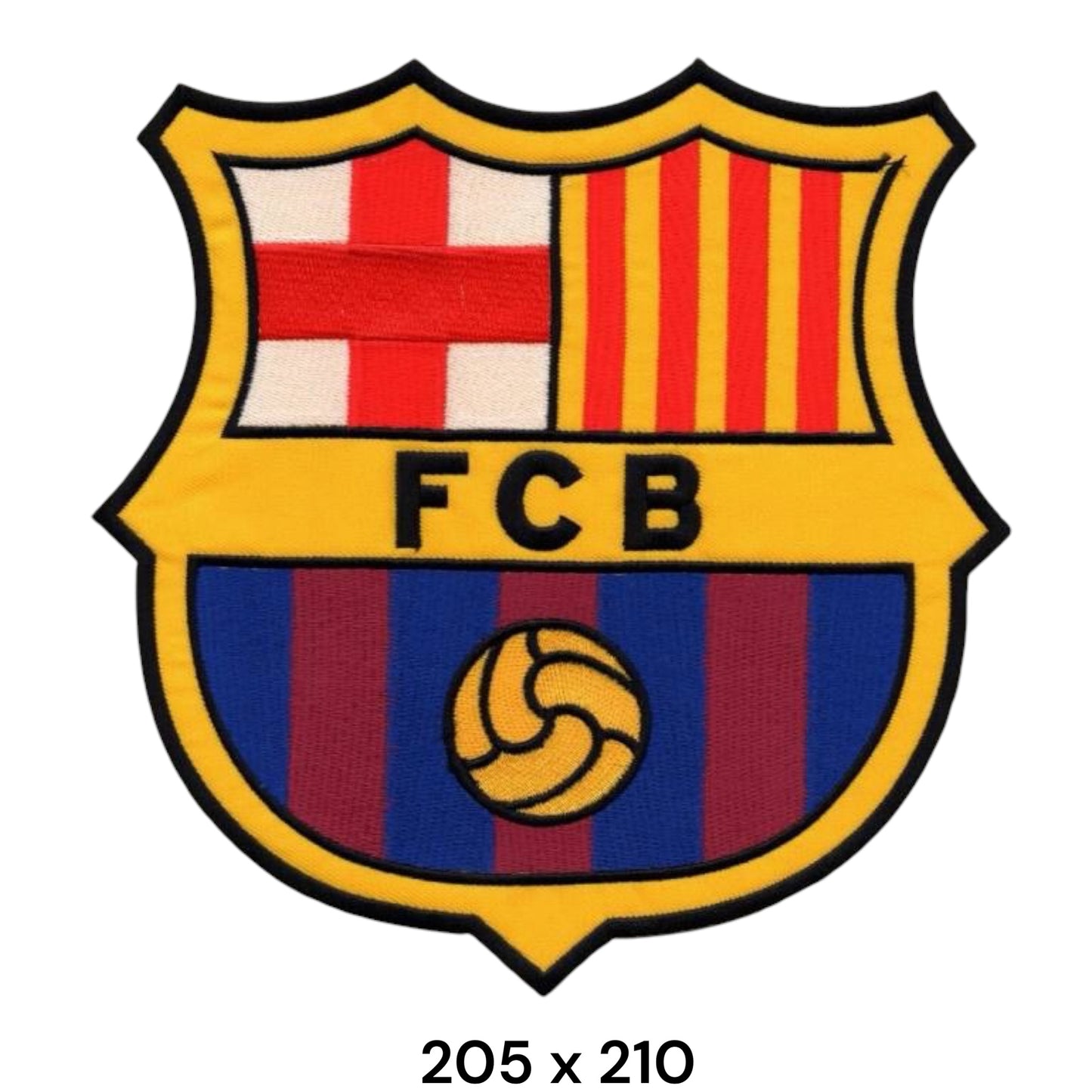 FC Barcelona Crest XXL Embroidered Back Patch Iron-On Sew-On Football Club Badge