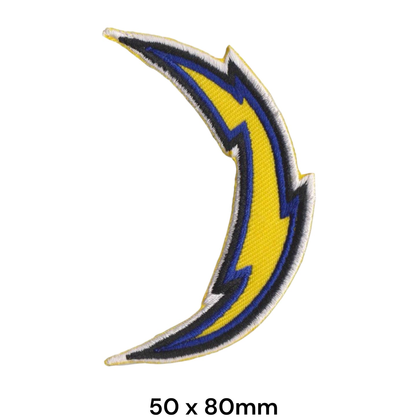 Los Angeles Chargers Lightning Bolt Embroidered Patch Iron-On Sew-On NFL Football Badge