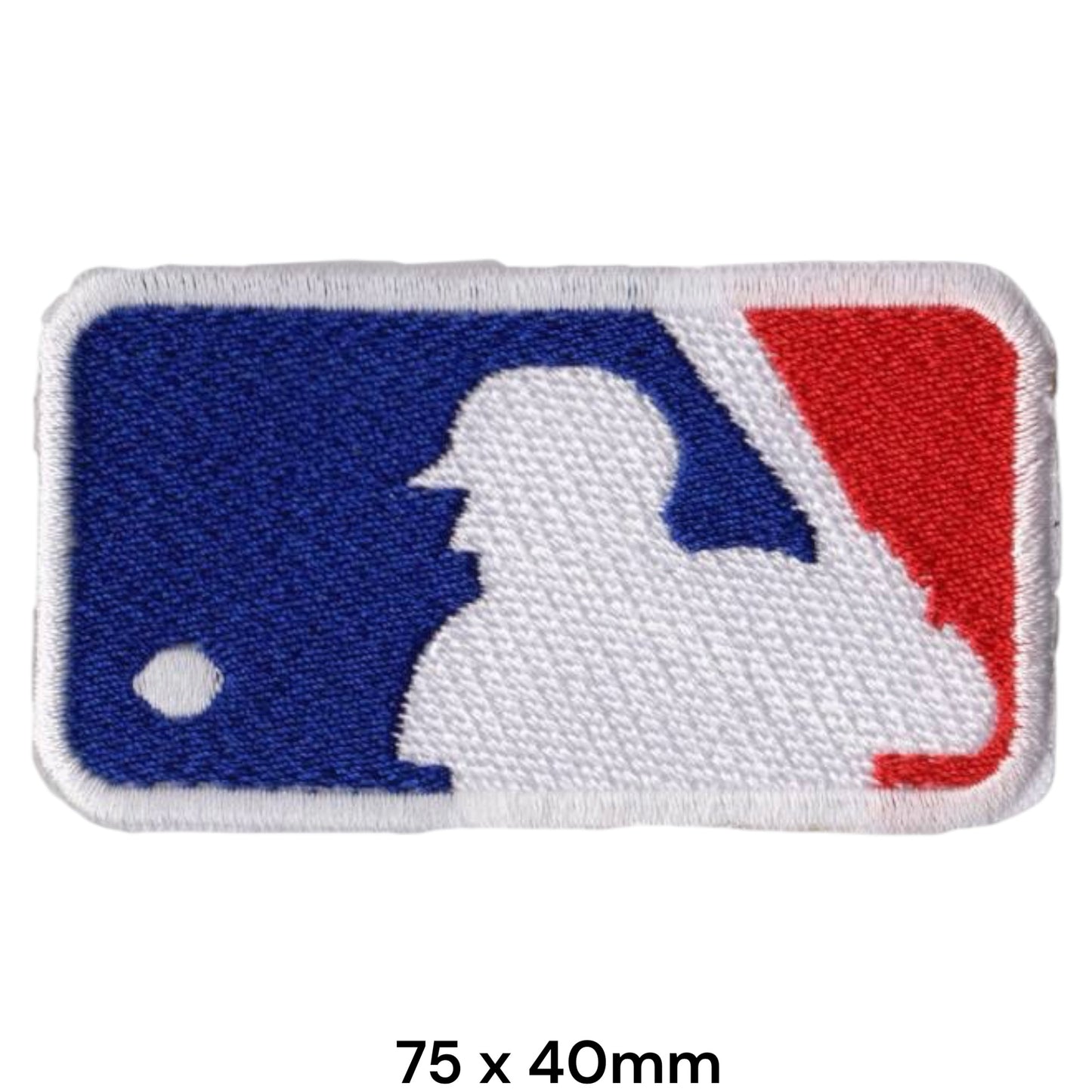 MLB Batter Silhouette Logo Embroidered Patch Iron-On Sew-On Baseball Badge