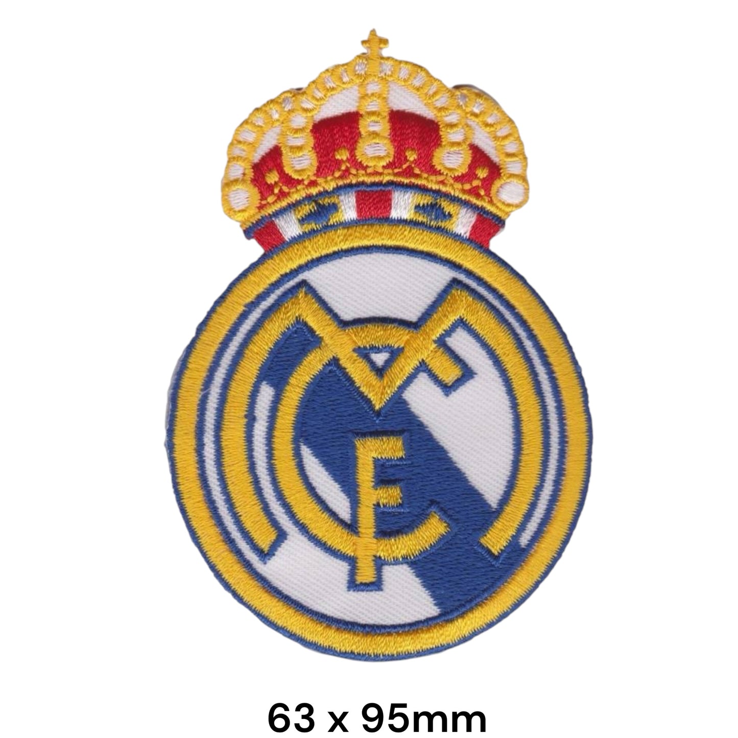 Real Madrid CF Crest Embroidered Patch Iron-On Sew-On Football Club Badge