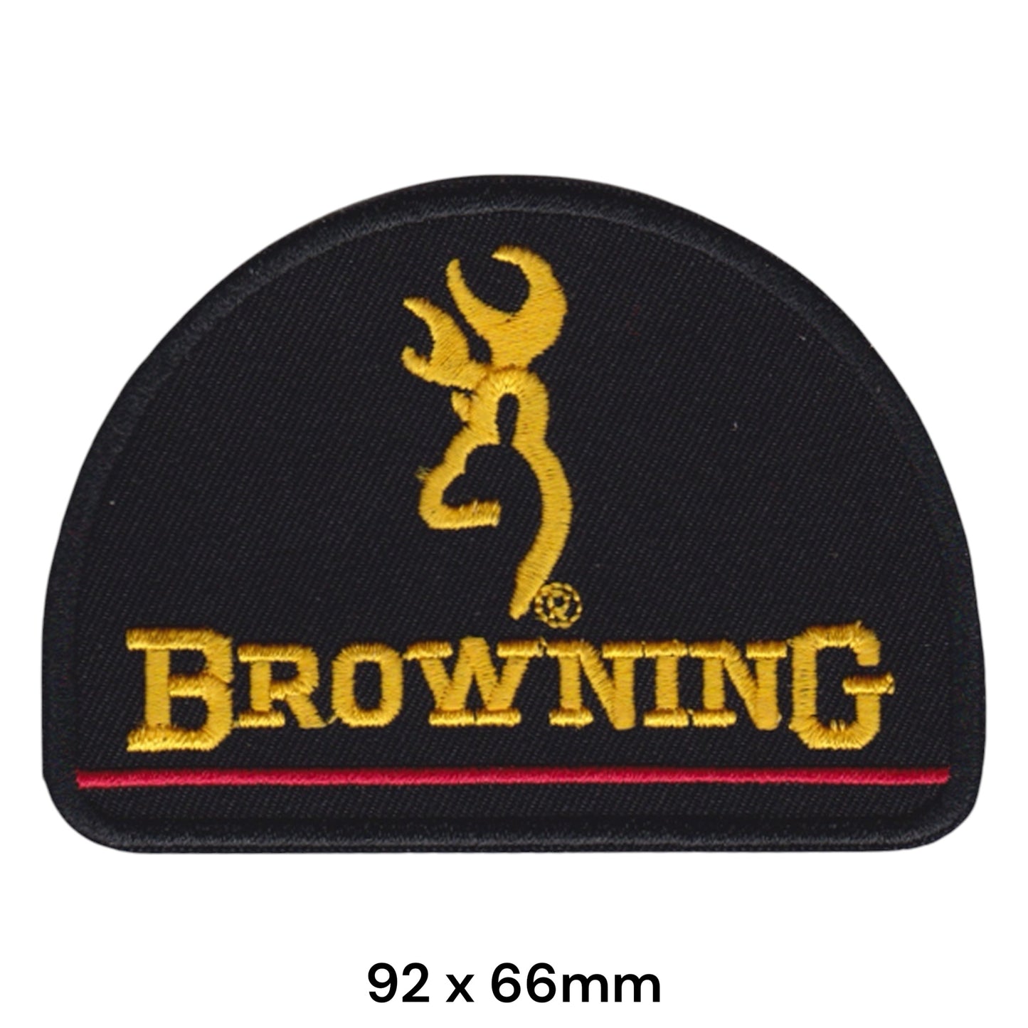 Browning Firearms Logo Embroidered Patch 92x66mm black gold red