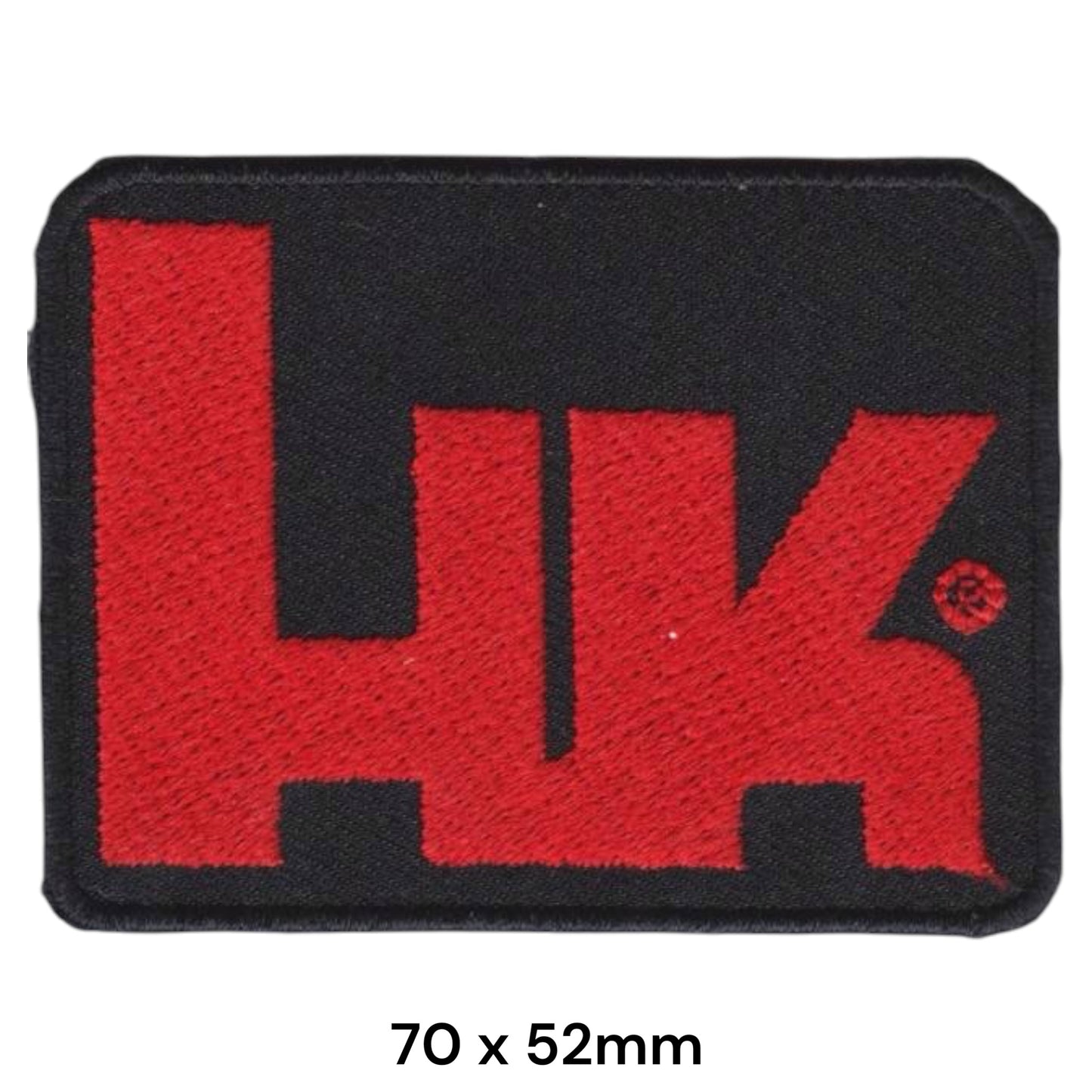 Heckler & Koch HK Logo Embroidered Patch 70x52mm black red