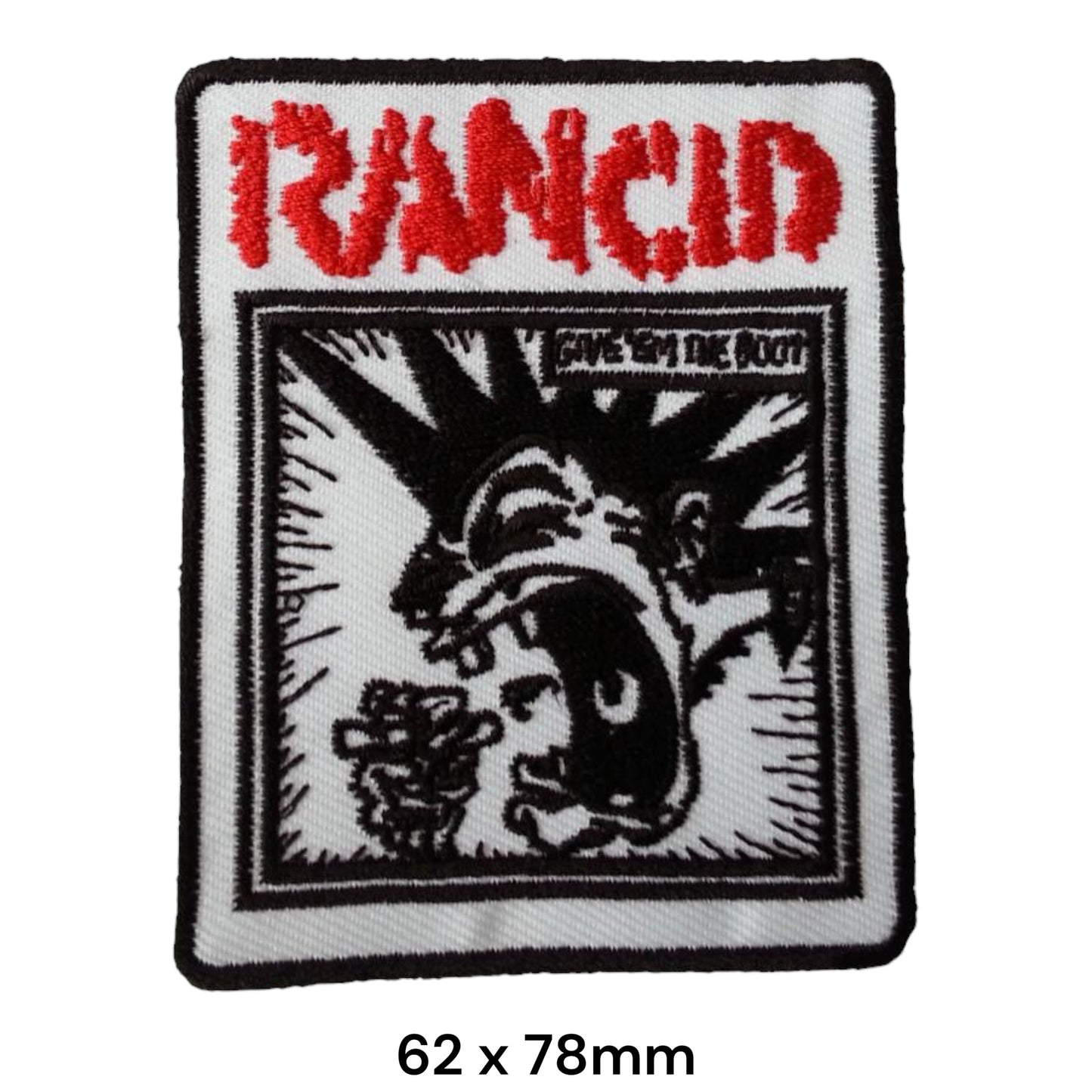 Rancid Give Em the Boot Embroidered Patch 62x78mm