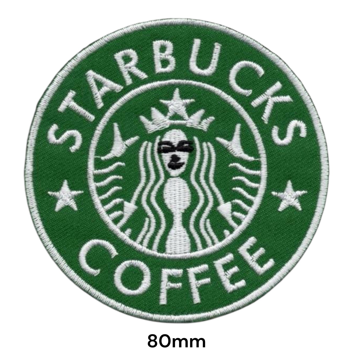 Starbucks Coffee Logo Embroidered Patch 80x80mm – Green & White