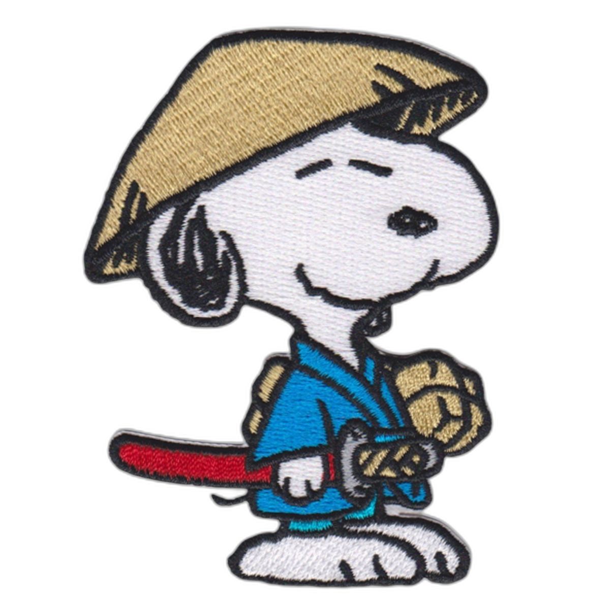 Snoopy Samurai Iron-On Patch 70x92 mm for Peanuts Fans