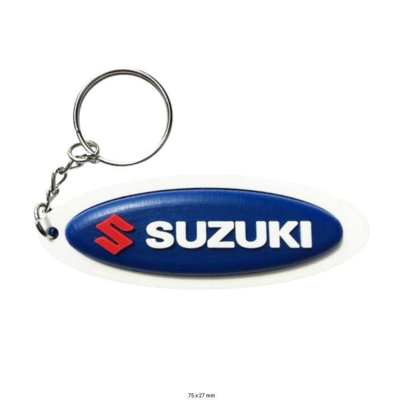 Suzuki Logo Keychain for Motorcycle Enthusiasts