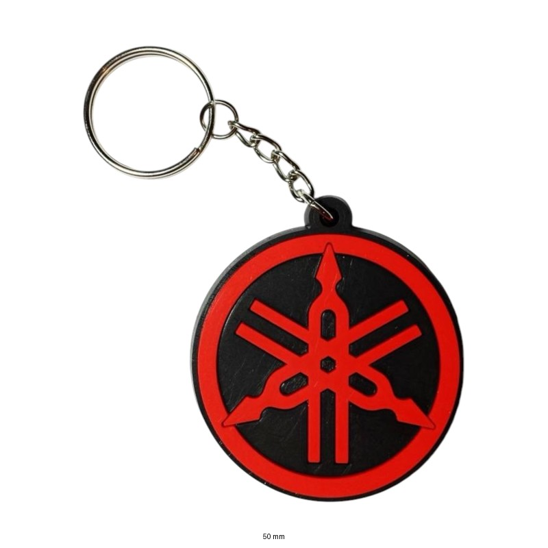 Yamaha Logo Keychain | Round Red Design for Motorbike Enthusiasts
