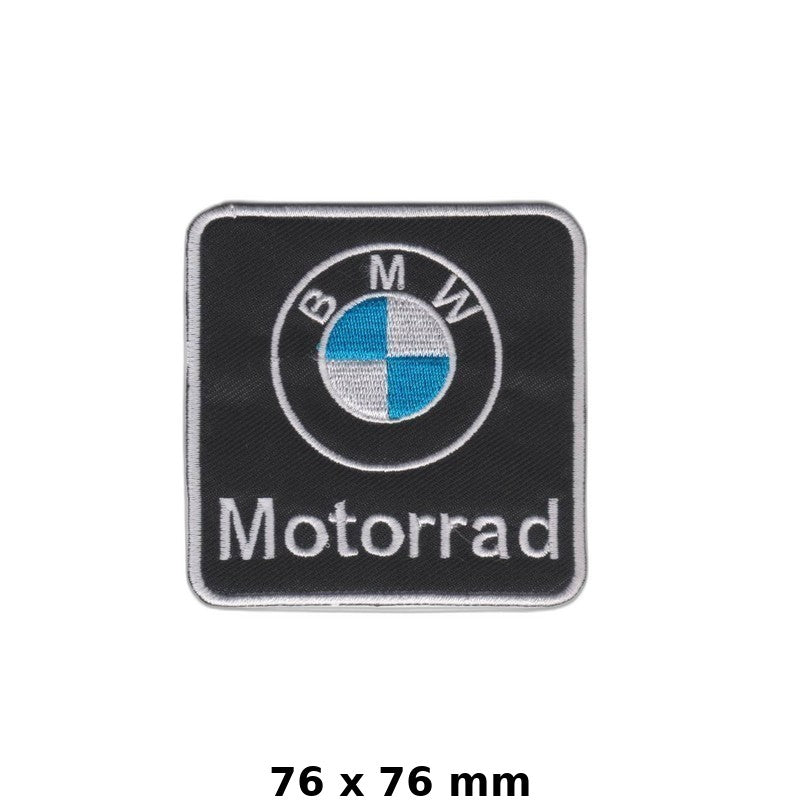 BMW Motorrad Embroidered Iron-On Patch 76x76mm