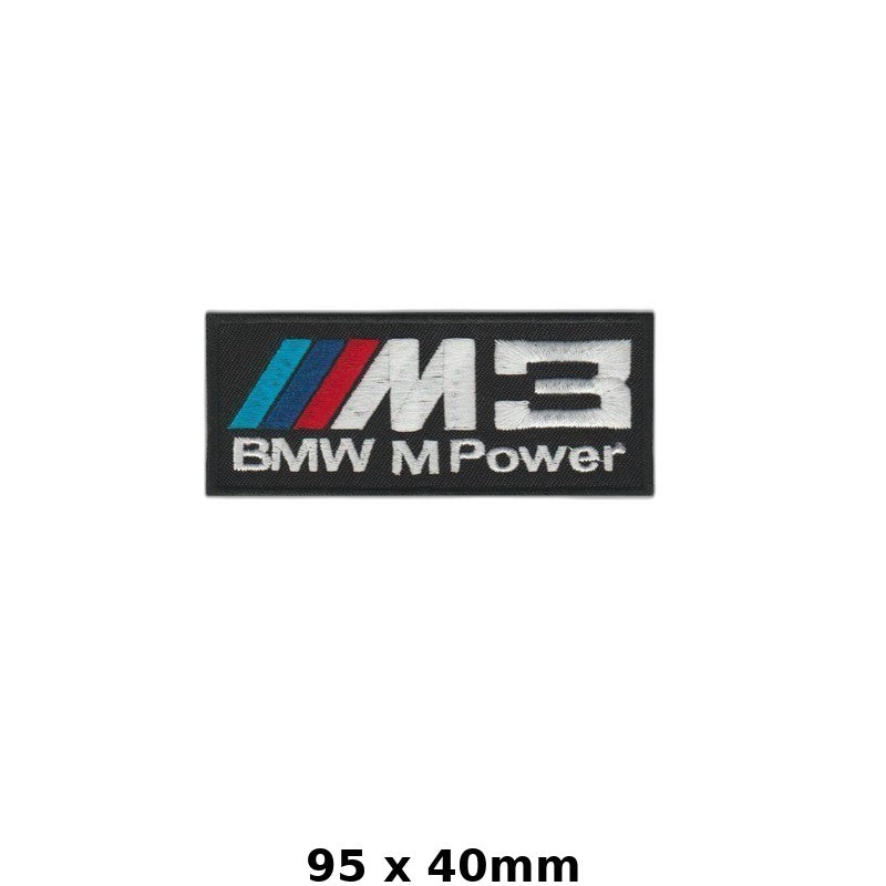 BMW M Power M3 Iron-On Patch | Embroidered Motif