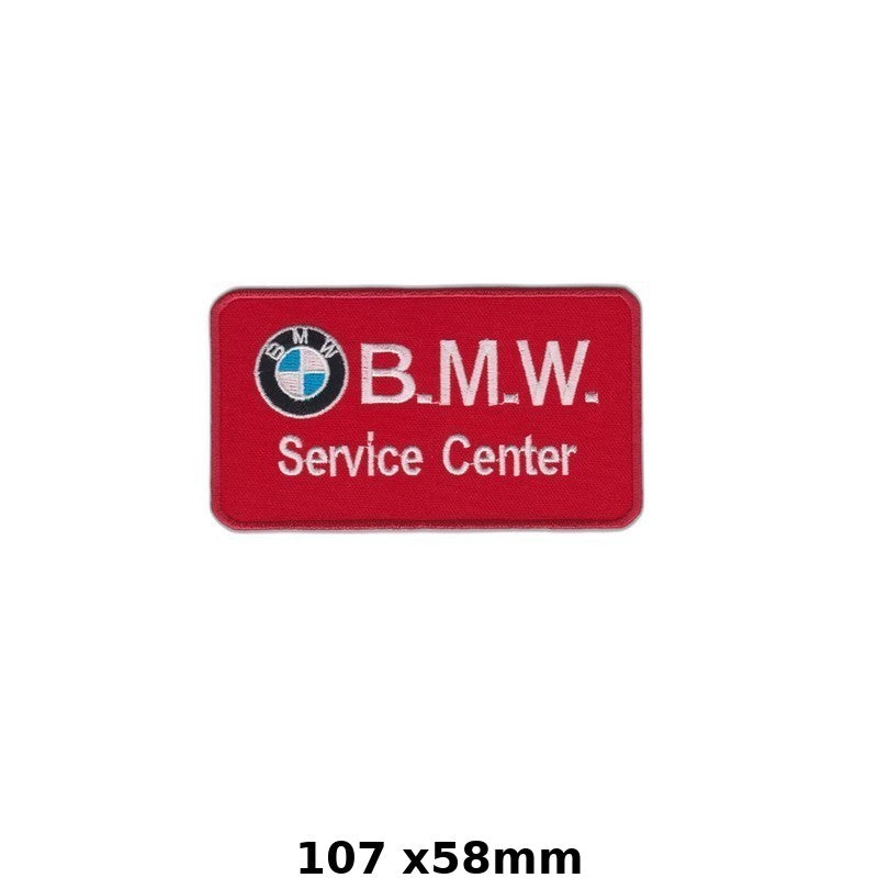 BMW Service Center Embroidered Iron-On Patch