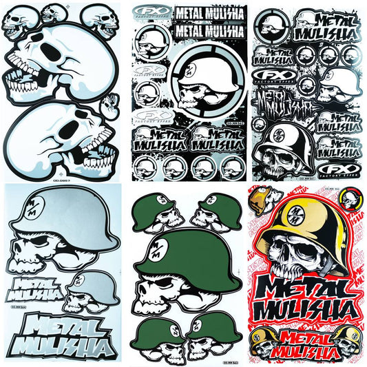 Metal Mulisha Sticker Sheet MIX 1 | 6 Aufklebebögen F4