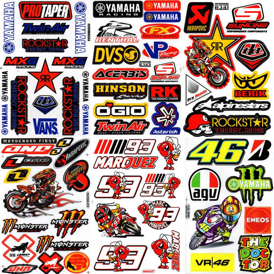Yamaha Sticker Sheet MIX 2 | 6 Aufklebebögen F4 | Premium
