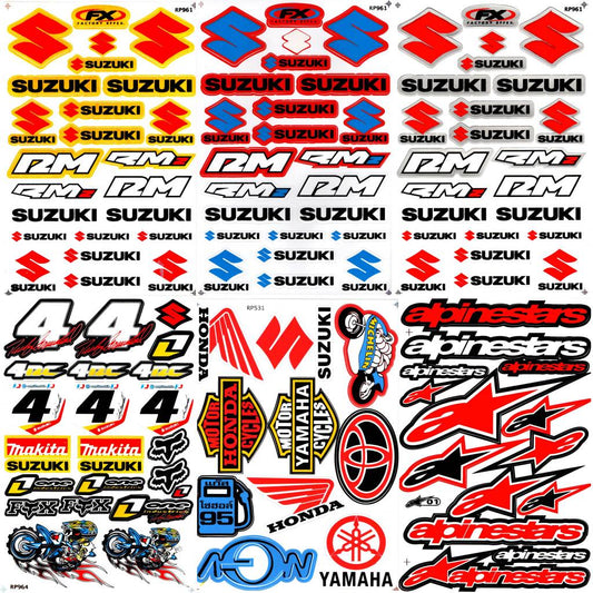 Suzuki Sticker Sheet MIX 1 | 6 Aufklebebögen F4 | Premium