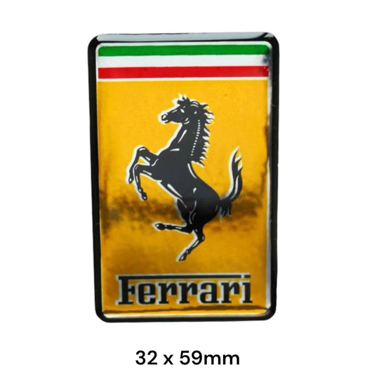 Ferrari 3D Sticker | Square Design | Premium Sticker